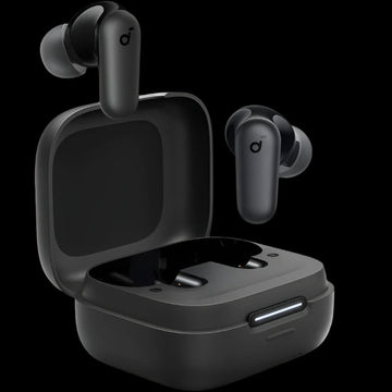 True-Wireless Noise-Cancelling Earbuds (Black)